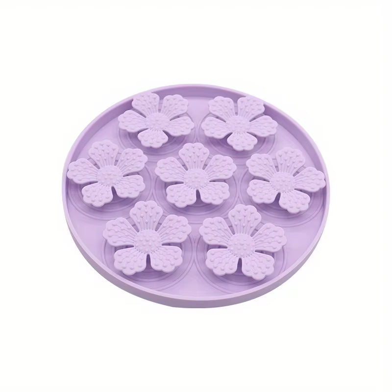 Silicone Pet Slow Feeder Mat Dog Feeding Dishes Dog Licking Mat with Suction Cups Anti-Choking Slow Feeding Pads Bowl Dishware