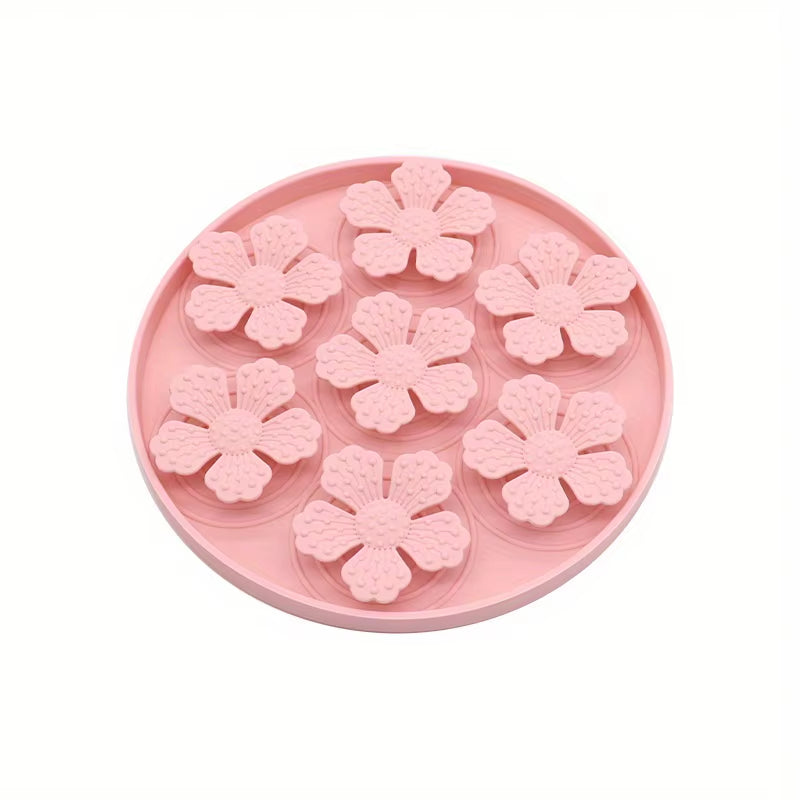 Silicone Pet Slow Feeder Mat Dog Feeding Dishes Dog Licking Mat with Suction Cups Anti-Choking Slow Feeding Pads Bowl Dishware
